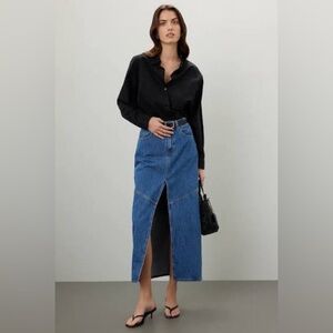 Madewell Denim Maxi Skirt, size 25